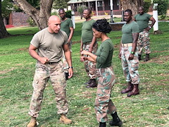 New York National Guard, South African MPs conduct exchange training