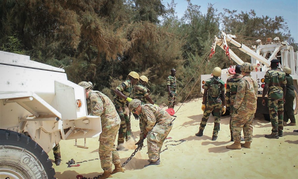 1st SFAB begins advising mission with vehicle maintenance training in Senegal