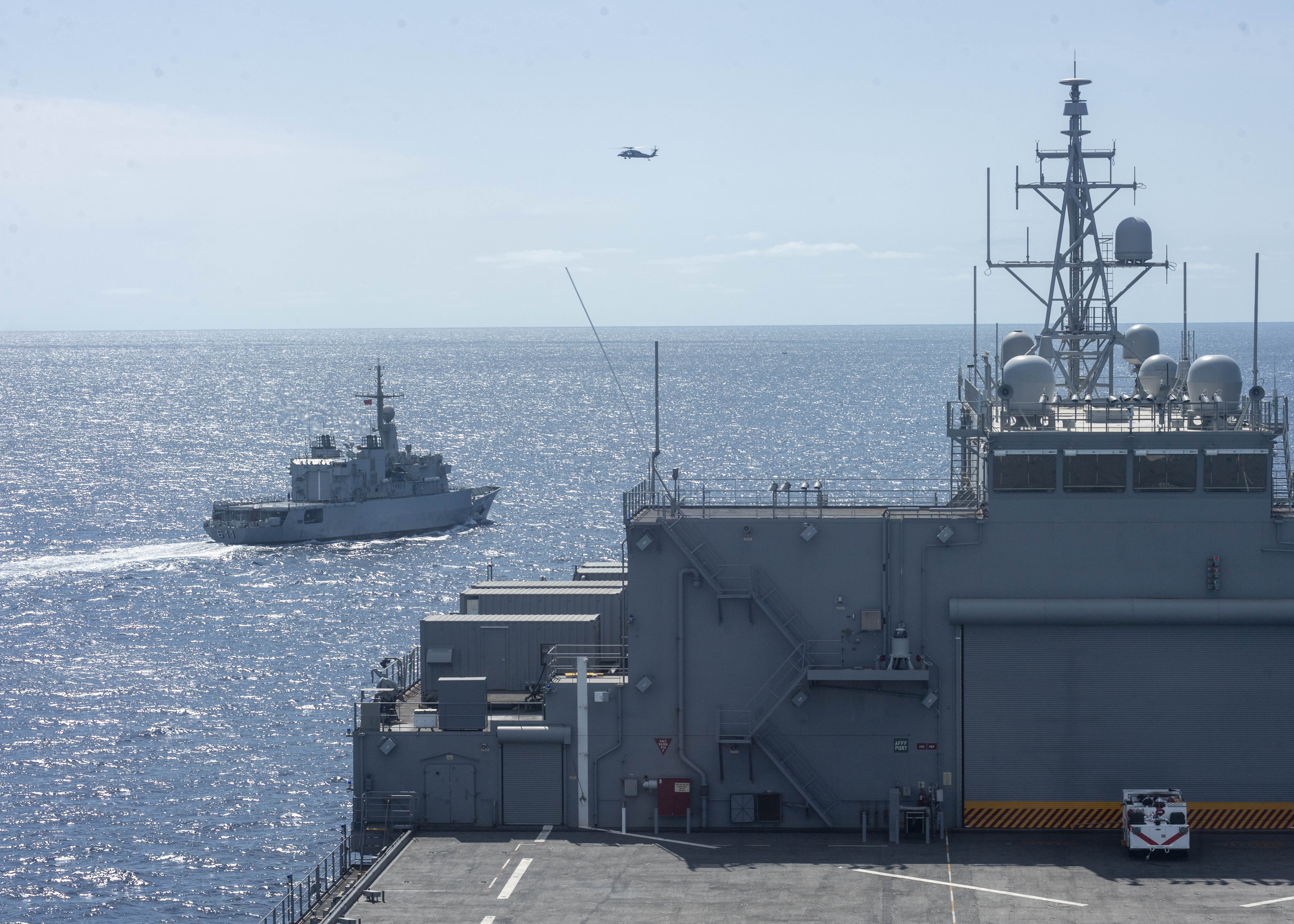 USS Hershel “Woody” Williams Conducts Tracking Exercise with Royal Moroccan Navy