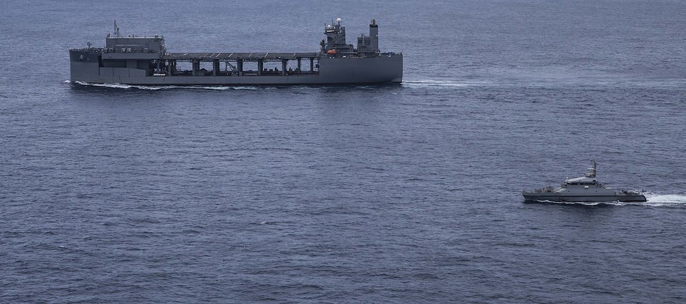 USS Hershel ‘Woody’ Williams operates with the Senegalese Navy