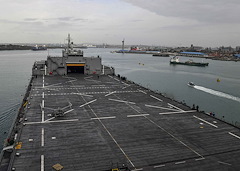 USS Hershel “Woody” Williams enters Mombasa, Kenya