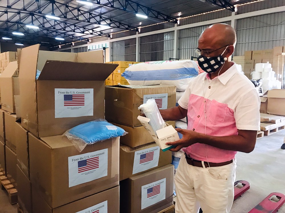 PPE fr front line Malagasy health workers