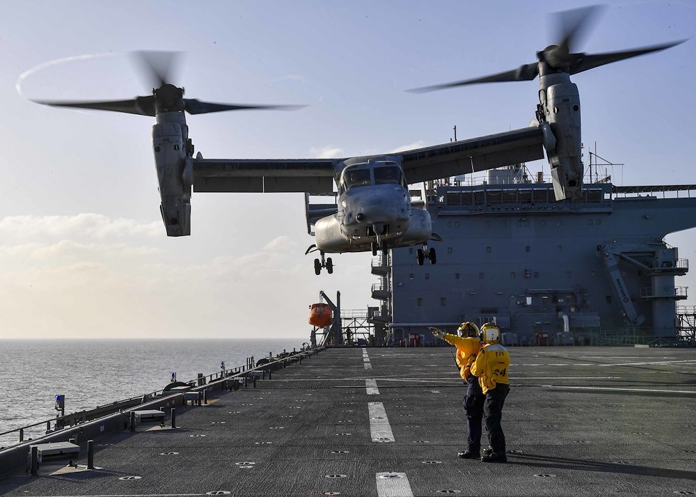 Marine aviation support to AFRICOM Crisis Response Force changes hands