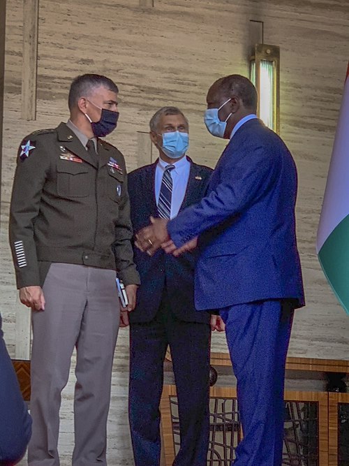 Gen. Townsend meets President, discusses economic growth and stability during first visit to Cote d’Ivoire
