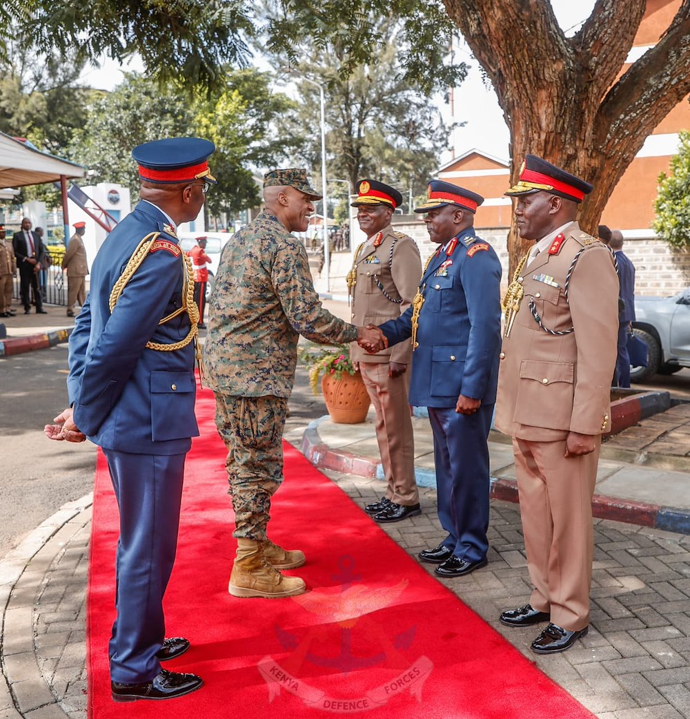 USAFRICOM Commander and Senior Enlisted Leader visit Kenya