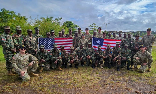U.S., SETAF-AF Soldiers validate first Liberian drill sergeant cadre in Careysburg