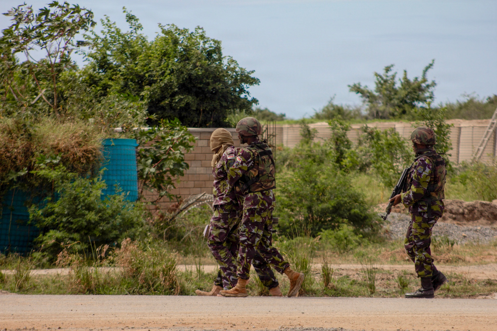 Kenyan, U.S. Forces conduct first combined base defense exercise at Manda Bay