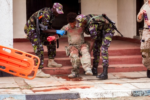 Kenyan, U.S. Forces conduct first combined base defense exercise at Manda Bay