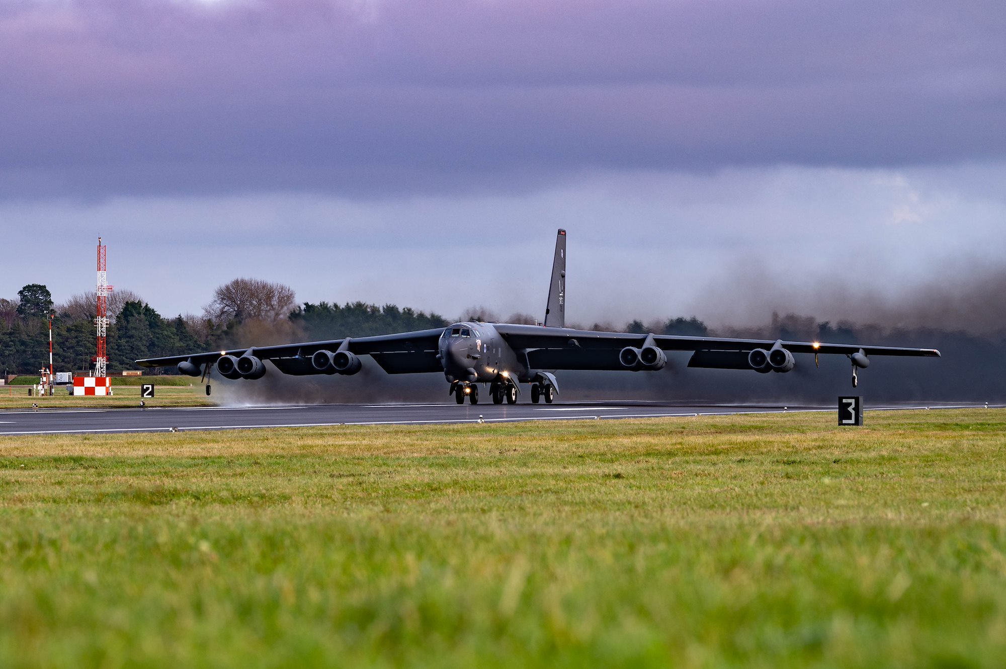 Two B-52s take off for Exercise APEX BUCCANEER