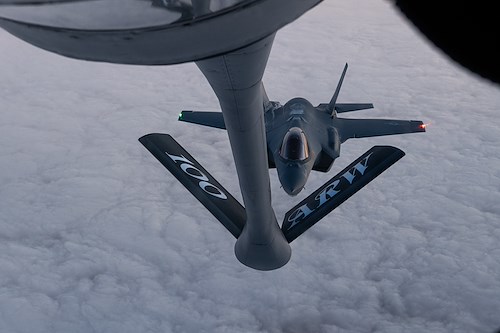 100th ARW refuels 48th FW and 57th Wing during BTF trilateral exercise